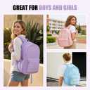 Mesh Backpack for School, Semi-Transparent Net Back Pack, Light Purple