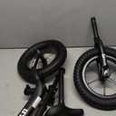 12" Balance Bike for 2, 3, 4, 5, 6 Year Old Boys and Girls, Lightweight Nylon Frame Toddler Training Bike No Pedal Bikes for Kids with Adjustable Seat and Air Tires (Black)