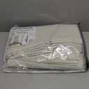 H.VERSAILTEX Polyester Blackout Curtains 96 Inches Long, 100% Absolutely Blackout Elegant Curtains for Bedroom, Thermal Insulated Linen Drapes Grommet Curtains with White Liner, 2 Panels, Natural