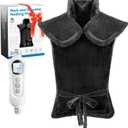 Heating Pad for Neck Shoulder and Back, Valentines Day Gifts for Her Him, Birthday Gift for Women Men Mom, Deeper Pain Relief,Large Weighted Heat Pad, Gray (24"x33")