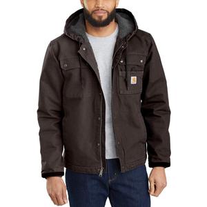 Carhartt Men's 103826 Bartlett Jacket - Sherpa Lined (Large, Dark Brown)