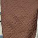 Reversible Sofa Covers Couch Cover Furniture Protector for Dogs Elastic Straps Water Resistant(Sofa,Brown/Beige)