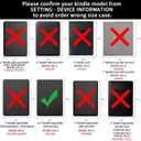 360 Degree Rotating Case for 6.8" Kindle Paperwhite (11th Generation-2021 Release), Detachable Magnetic Design Protective Adjustable Stand Cover Clear Back with Auto Sleep/Wake, Black