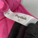 Popilush Women's Bodycon Dress Ruched Sleeveless Slimming Shapewear Casual Club Evening Party Cocktail Midi Fall Dresses (Pink, XL)