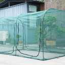 Poray Large Tunnel 10FTx6FT Plant Netting Cover, 6FT Tall Crop Cage Tomato Netting,Pest Guard Cover for Vegetables &Fruits,Durable Gardening Net for Plant and Animal