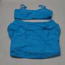 PINK QUEEN Women's Two Piece Swim Skirt Suits 2024 Trendy Bikini Modlily Swimsuits Bathing Suit Blue, Large