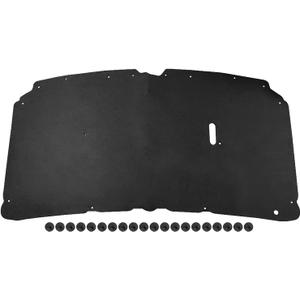 Hood Insulation Pad Heat Shield with Clips Fits for Ford F250 F350 F450 Super Duty 1999-2007, Excursion 2000-2007