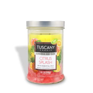 Tuscany Candle Citrus Splash: Tropical Scented Spring Candle, 18 oz
