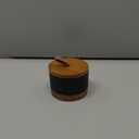 Mini Ceramic Jars with Airtight Lid, Coffee Container Canister Kitchen Food Storage Jar with Lid for Spice Sugar Tea Bag, Stackable Decorative Jars for Countertop, Pantry, Black & 5 fl.oz