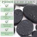 Patelai 30 Pcs Hot Stones for Massage, Basalt Hot Rocks Massage Rocks Kit Black Smooth Stones Set for Professional Home Spa Warming Relaxation and More, 4 Sizes