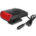 Car Heater, 12V 150W Car Defroster and Cooling Fan, Portable Car Heater, 2 in1 Heating/Cooling Outlet Plug in Cigarette Lighter Automobile Windscreen Fan for Winter and Wet Weather