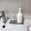 IMEEA Small Silver Tray Rectangular SUS304 Stainless Steel Bathroom Tray for Jewelry, Perfume, Vanity, Serving, 8 x 4.6 inch