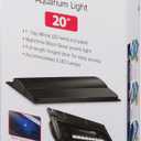 Aqueon LED Deluxe Fish Tank Aquarium Full Hood with LED Light, Black, 20 Inch