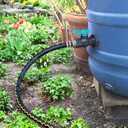 Rain Barrel Spigot PVC Faucet Kit with Bulkhead Fitting, Ball Valve, Garden Hose Barb Adapter, Pipe Clamps, Thread Seal Tape (for 12.5mm ID Hose)