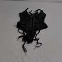 Lilosy Sexy Lace Up Leather Pu Wireless Garter Women Teddy Bodysuit Corset Bustier Top Outfit Nightout One Piece XS