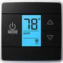 RV Thermostat Compatible with Dometic 3316250.712, 3-Wire Single Zone Control for Cool/Heat, 12V DC, Capacitive Touch, Blue Backlight