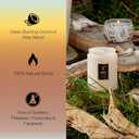 Voluspa Santal Vanille, Small Candle Jar, 5.5 oz, 50 Hour Burn Time, Coconut Wax for Clean Burning, Handcrafted in the USA (Cream)