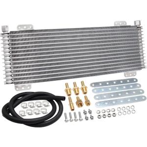 Low Pressure Drop Trans Cooler,40K Transmission Oil Cooler Lpd47391 Compatible With Tru Cool Heavy Duty 40,000 Gvw Max - Low Pressure Drop Trans Cooler - Silver