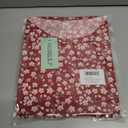 AUSELILY Women's Summer Dress Sleeveless Floral Mini Dresses with Pockets Bohemian Dress 2025 New (Red, XXXL)