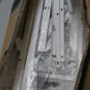 Somdot White TV Stand, Dresser for Bedroom for 55 inch TV with Charging Station and LED Lights, Media Console Table with 8 Drawers, Open Shelf, Adjustable Feet,Living Room Furniture