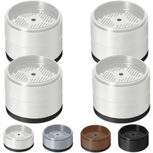 Bed Risers 1 inch, 2 inch, 3 inch, 4 inch Heavy Duty, Adjustable Furniture Riser for Table Desk Couch Sofa Chair Refrigerator Washing Machine, Stackable Bed Raisers Blocks (White 4 Pack, 1+1 inch)