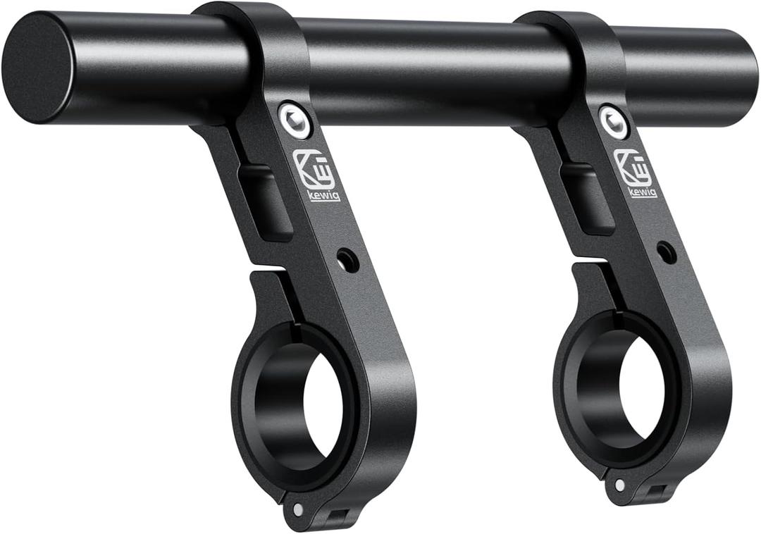 BRCOVAN Aluminum Alloy Handlebar Extender Extensions with 8'' Long Cross Bar with Double Clamp Mounting Base Fit 0.875'' / 1'' / 1.125'' / 1.26'' Handlebars for Bike Bicycle Motorcycle Scooter ATV