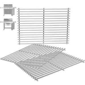 66089 18.75" Grill Grates for Weber GS4 Genesis II 400 & Genesis II LX 400 Series (2017 and Newer), Weber Genesis 2 Grill Parts for Genesis II E-410 Grill Grates Parts for Weber 66097