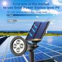 6 Pack Solar Lights Outdoor Waterproof IP65,Warm White Light,2 Lighting Modes,Solar Powered Spotlights for Yard Garden Solar Spot Lights for Flag Landscape Auto On/Off