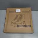 XUDREZ Cowhide Roller Skates for Women Men High-Top Premium Roller Skates 9W Black