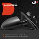 A-Premium Pair (2) Driver and Passenger Side Power Door Mirror - Compatible with Chevrolet Impala 2006-2013, Impala Limited 2014-2016 - Non Heated, Non-Folding Black Outside Rear View Mirror