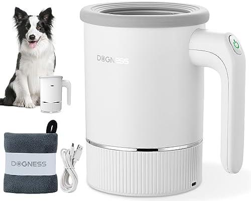 DOGNESS W02 Automatic Dog Paw Cleaner for Medium to Large Dogs (White)