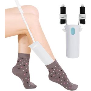 Sock Aid Tool Sock Helper Puller Aid for Putting Socks Easy On and Off Assistant Device Flexible Stocking Puller Socks Pulling Assist Device for Elderly Disabled Pregnant Arthritis Diabetic Sufferer