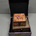 Jolitac Wood Storage Box Set of 3, Vintage Decorative Nesting Boxes Wooden Treasure Storage Crates With Latch, Home Decor Rustic Antique Boxes With Lid for Photos, Jewelry, Cash (Chair)