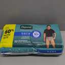 Depend Fresh Protection Adult Diapers, Incontinence Underwear for Men, Disposable, Maximum, Small/Medium, Grey, 32 Count