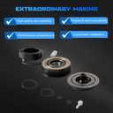 1805 AC Compressor Clutch Kit 10S20F FS784550SR Fits for 2000-2013 Silverado 1500 5.3L, for 2003-2009 Silverado 1500 6.0L Repair Replacement Assembly Aftermarket Replacement
