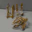 20 Pcs Plate Stands for Display, 4.3 Inch Metal Picture Frame Stand Glod Book Stands for Display Sturdy Plate Holders Easel Photo Frame Stand for Picture, Photo, Book, Collectibles, Tabletop