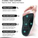Arch Support Inserts Women Men Orthotic Plantar Fasciitis Foot Pain Relief | 3 Arch Design for All Foot Types, Relief Foot Back Hip Knee Pain, 3/4 Length Orthotic Insole, Working & Walk All Day Comfort (XL)