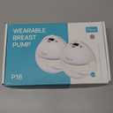 Paruu Hands Free Breast Pump P16, Wearable Breast Pump Electirc Portable with 4 Modes & 12 Levels, Max 309mmHg Strong Suction 19/21/24mm Flange Inserts Wearable Breastfeeding Pump, 2 PackNude