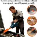 Leaf Blower Air Booster, Air Flow Booster for Blower, Universal Blower Nozzle Accessories, Dual Flow Power Can Improve Cleaning Speed, Used for Courtyard, Lawn, Garden, and Lane Cleaning. (Orange)