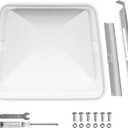 Roof Vent Cover, 14 Inch Replacement Vent Lid for Inside RV Trailer Camper Motorhome, White One Pack