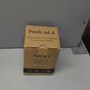 Wood Furniture Legs 4 Inches, Round Brown Sofa Legs Set of 4, Chair Legs, Replacement Couch Legs for Armchair, Cabinet, Mid Century Modern Dresser Or Home DIY Projects Bun Feet