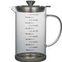 Glass Bacon Grease Container with Strainer, Cooking Oil Storage Can with Mesh Filter, Frying Oil Storage Can with Lid, Oil Bottle with Filter for Cooking and Kitchen (1800ML)