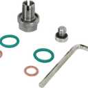 Self-Tapping Oil Pan Thread Repair Kit, Large Size Piggyback Drain Plug Steel Self Tapping Oil Pan Thread Repair Kits (M14.5-1.5x15mm)