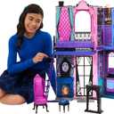 Monster High Boo-tique Hotel Doll House, Foldable Playset with Spooky Surprises in Every Room and 13+ Pieces Including Furniture and Accessories, 1-pack