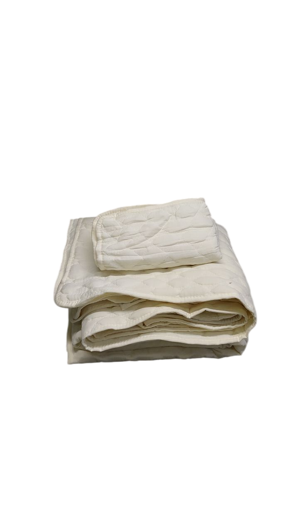 2 Pieces Bed Set, Bedding 68 x 90 Inch,  1 pillowcase ( Ivory )