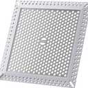 Not Moving Shower Drain Hair Catcher,Effective Hair Catcher Shower Drain,Square Flat Shower Drain Cover Protector Filter,Efficient Drainage,Hair Trap Stopper (Gray, 6 inch)