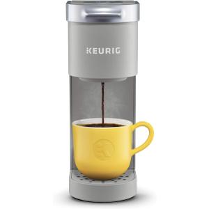 Keurig KMini Single Serve KCup Pod Coffee Maker, 6 to 12oz Brew size, with Cord Storage, Perfect for Small Spaces, Studio Gray