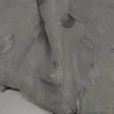 HOMEIDEAS Sage Green Sheer Curtains 52 x 54 Inch Length 2 Panels Embroidered Leaf Pattern Short Curtains for Bedroom Half Small Window Rod Pocket Kitchen