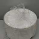 ECOLipak 100% Compostable 10 Inch Heavy Duty Paper Plates, 150 Pack Disposable Biodegradable Eco-friendly Sugarcane Bagasse Plates for Dinner Party(White)