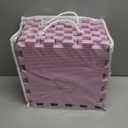 Opstin Knitting Blocking Mats and Pins, Interlocking Blocking Boards for Crochet Projects 0.75'' Extra Thick Blocking Mats with 150 T-Pins and Storage Bag (Purple)